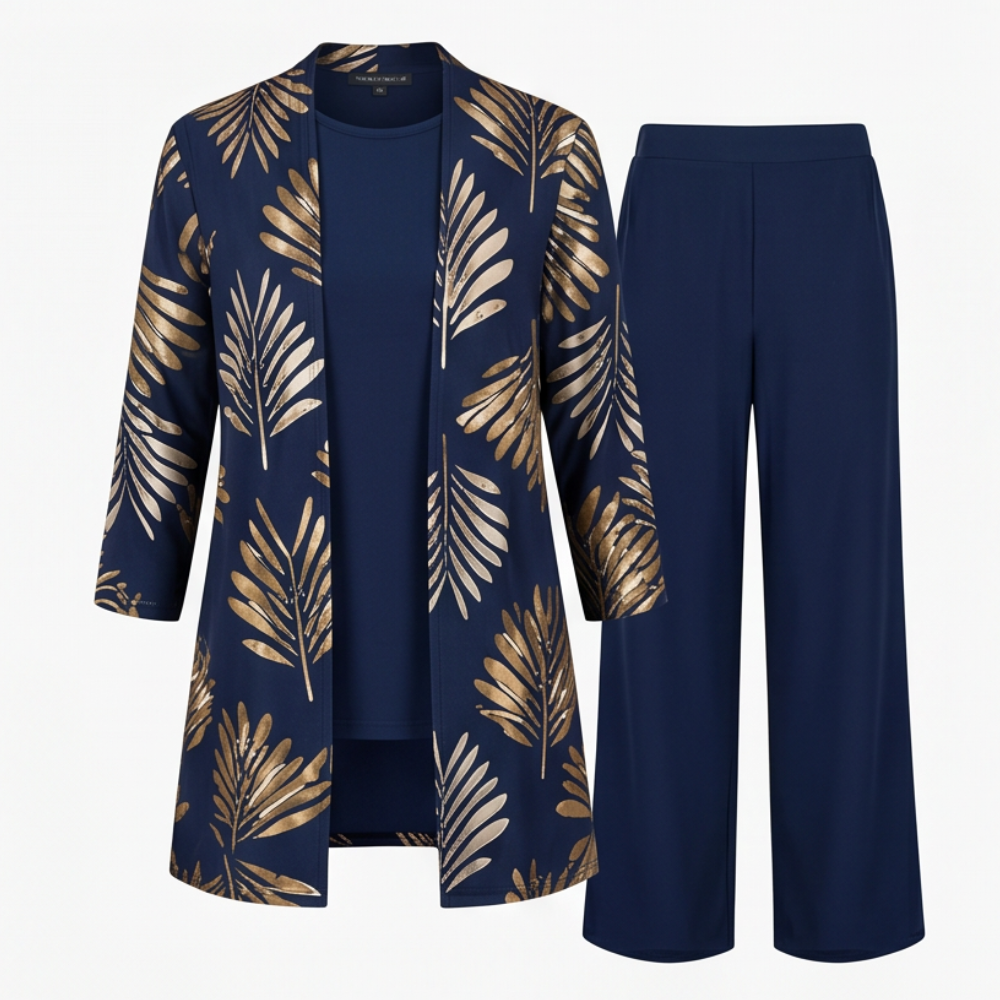 Trielle™ - Elegant 3-Piece Pantsuit Set for Occasions