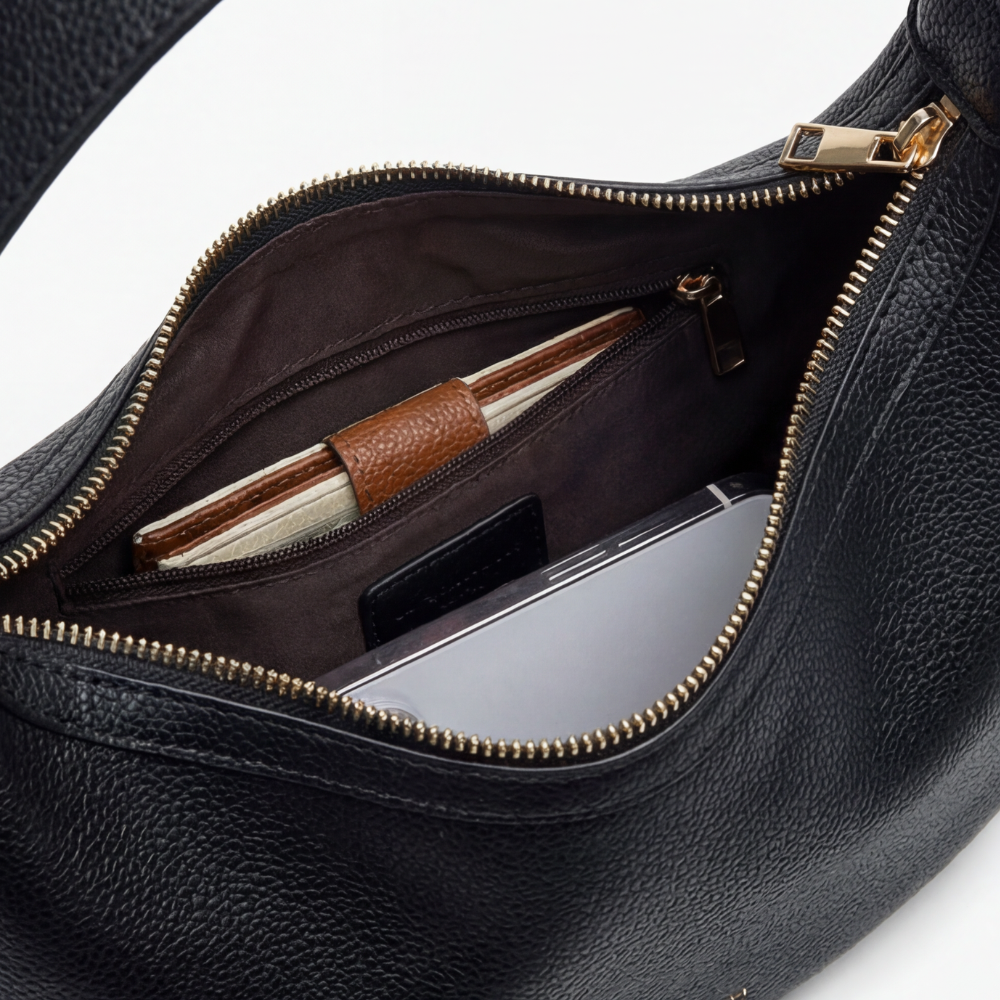 Lunaire™ Sculpted Crescent Shoulder Bag