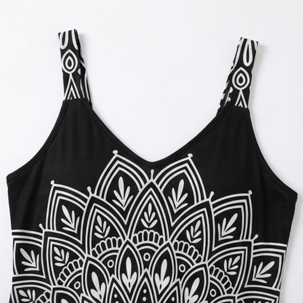 Mandara™ – Bohemian Mandala Maxi Dress