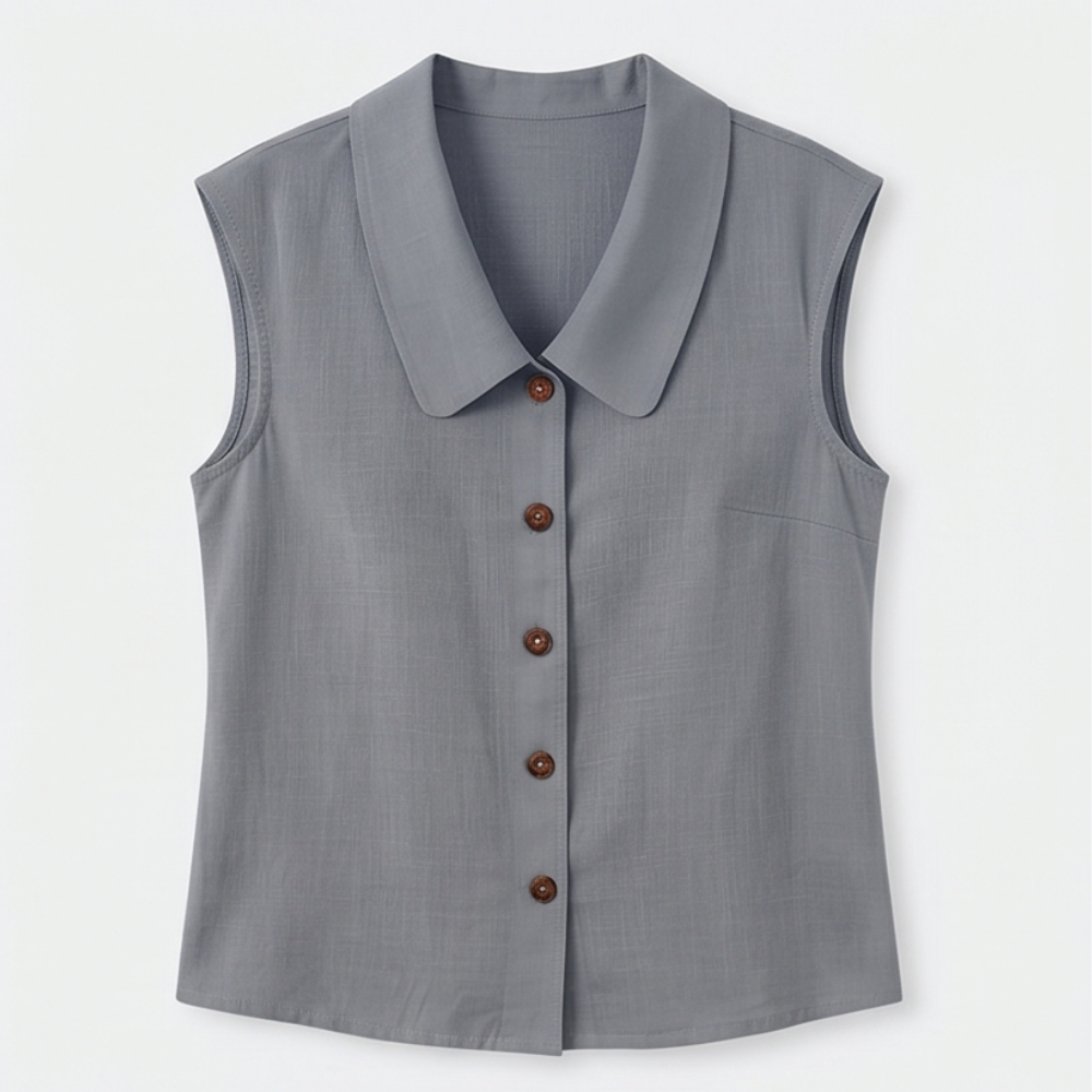 Linora™ – Breezy Collared Summer Top