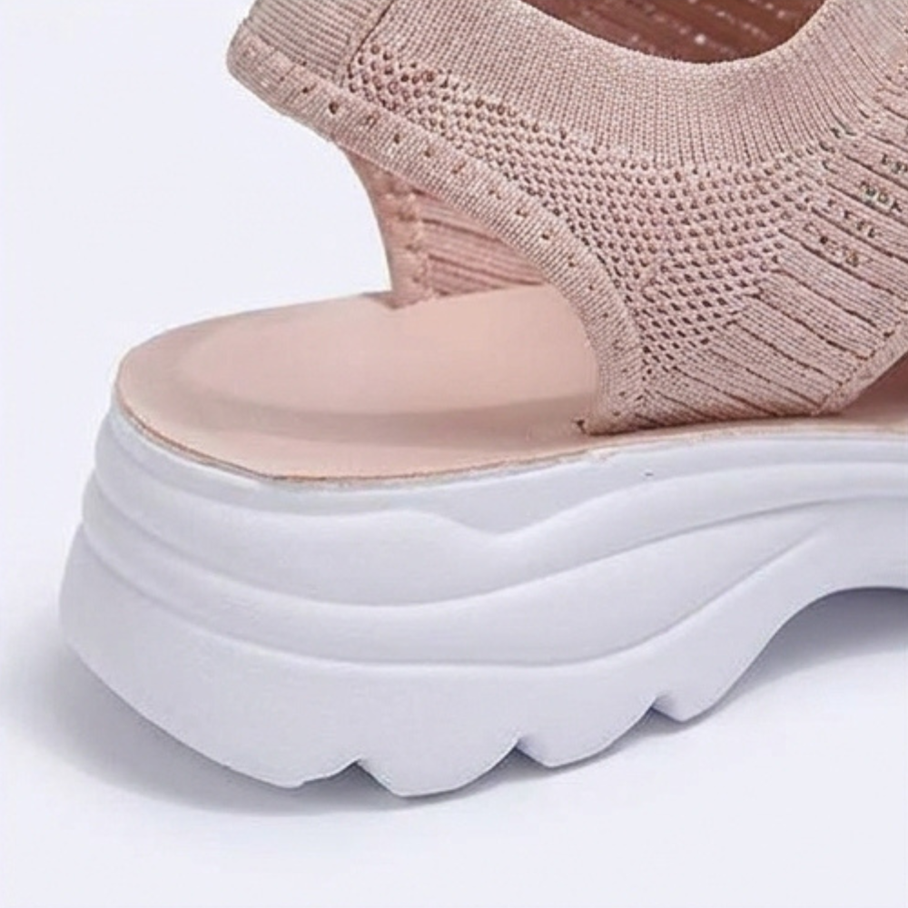 Caluna™ – Cushioned Slip-On Platform Sandals