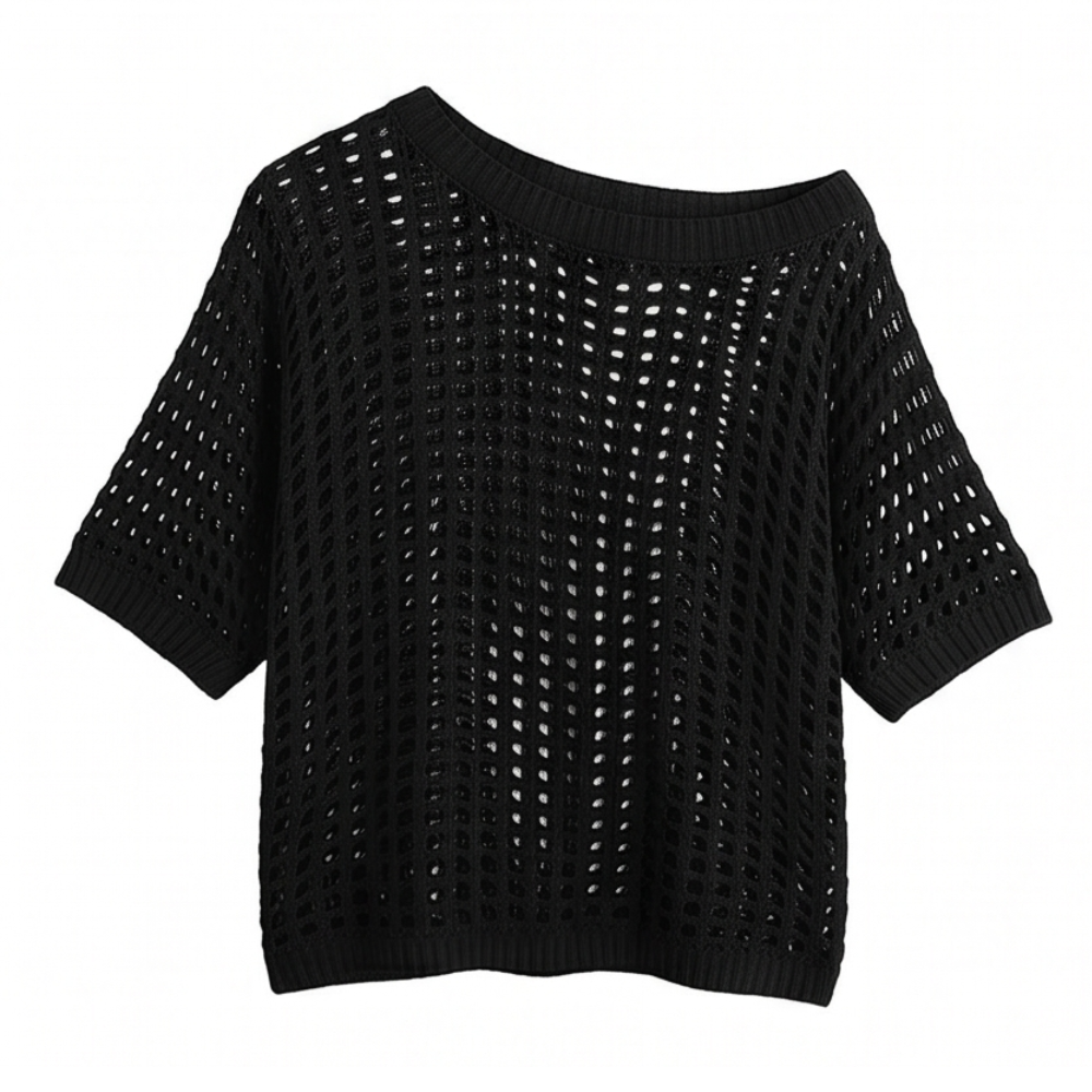 Solenya™ – Breezy Open-Knit Summer Top