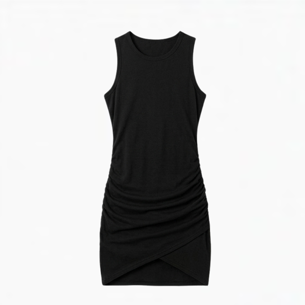 Vivara™ – Ruched Sleeveless Bodycon Dress