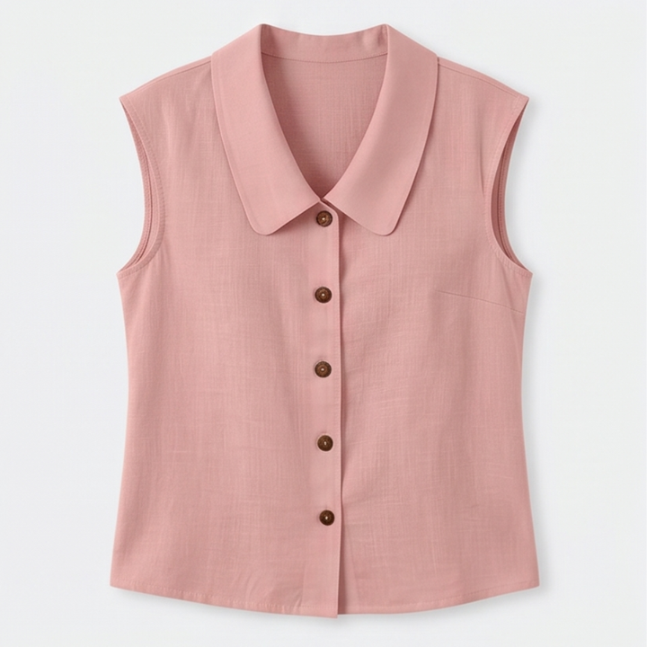 Linora™ – Breezy Collared Summer Top