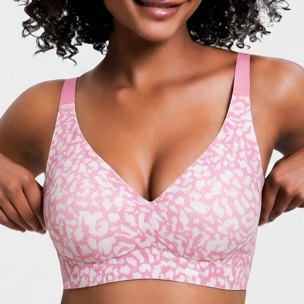 Veluna™ – Seamless Wireless Deep V Comfort Bra