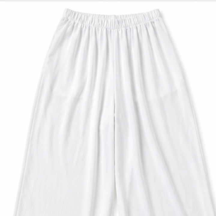 Draperie – Asymmetric Chiffon-Overlay Wide-Leg Trouser Set