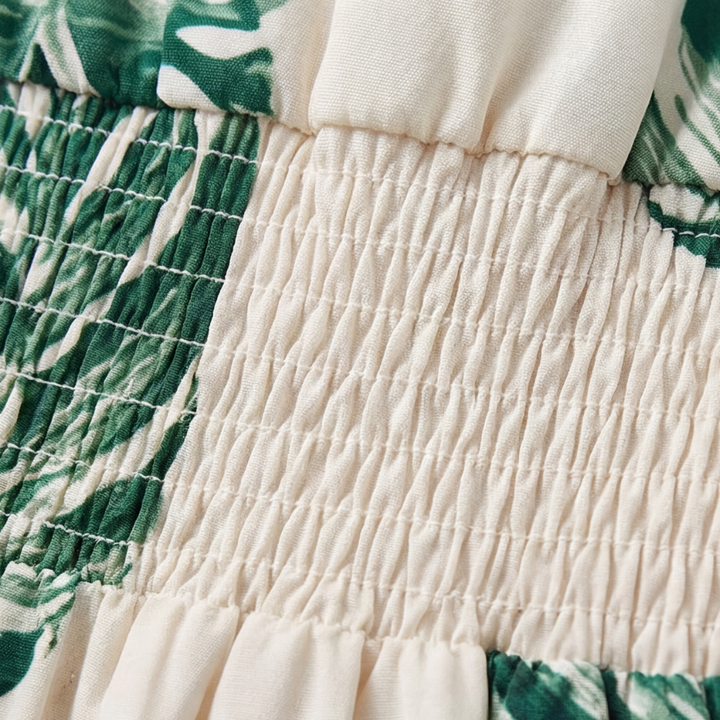 Soleia™ – Tropical Wrap Romper With Pockets