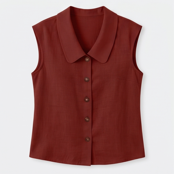 Linora™ – Breezy Collared Summer Top