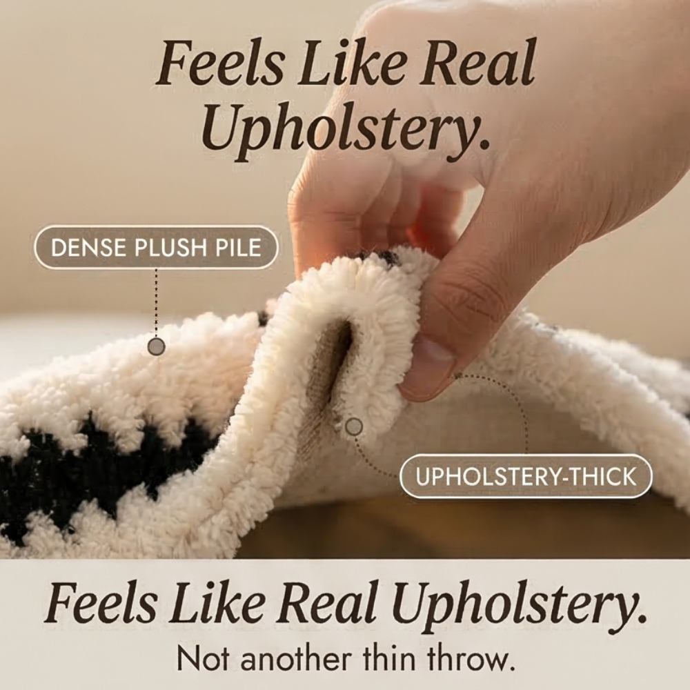 Velura™ – Non-Slip Plush Couch Cover
