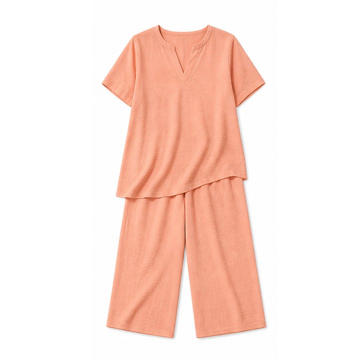 Rivelle™ - Relaxed Two-Piece Set with Wide-Leg Pants