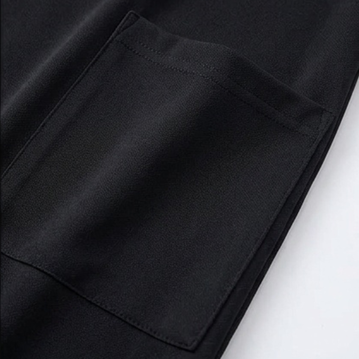 Soliva™ - Soft Square-Neck Pocket Dress