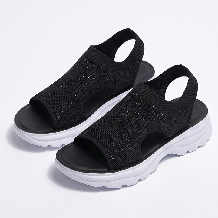 Caluna™ – Cushioned Slip-On Platform Sandals