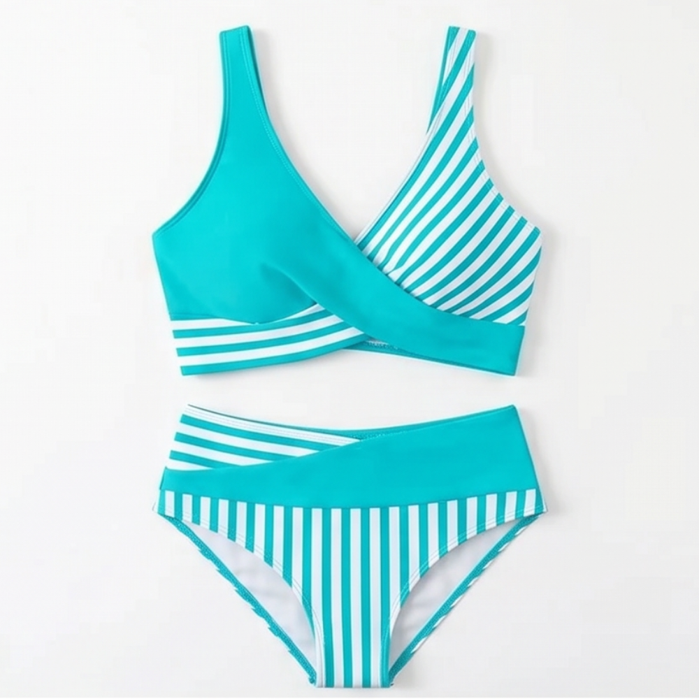 Marivelle™ – Wrap-Front High-Waisted Bikini