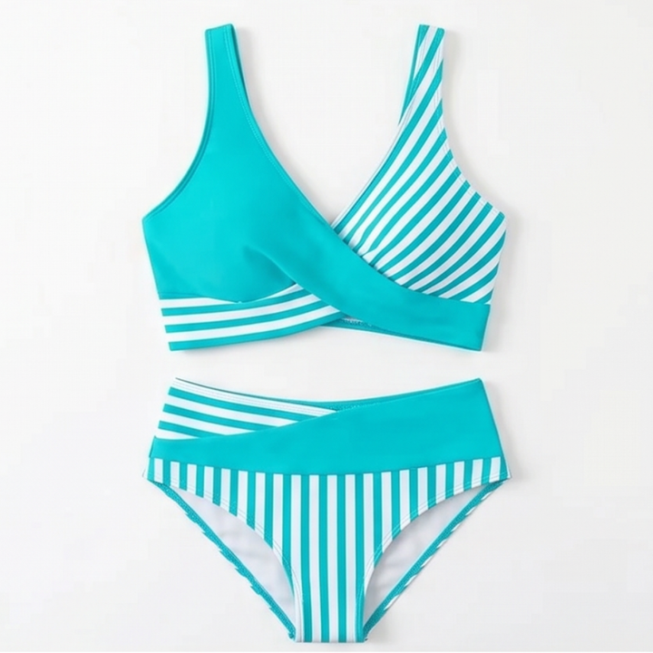 Marivelle™ – Wrap-Front High-Waisted Bikini