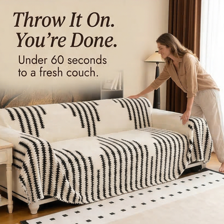 Velura™ – Non-Slip Plush Couch Cover