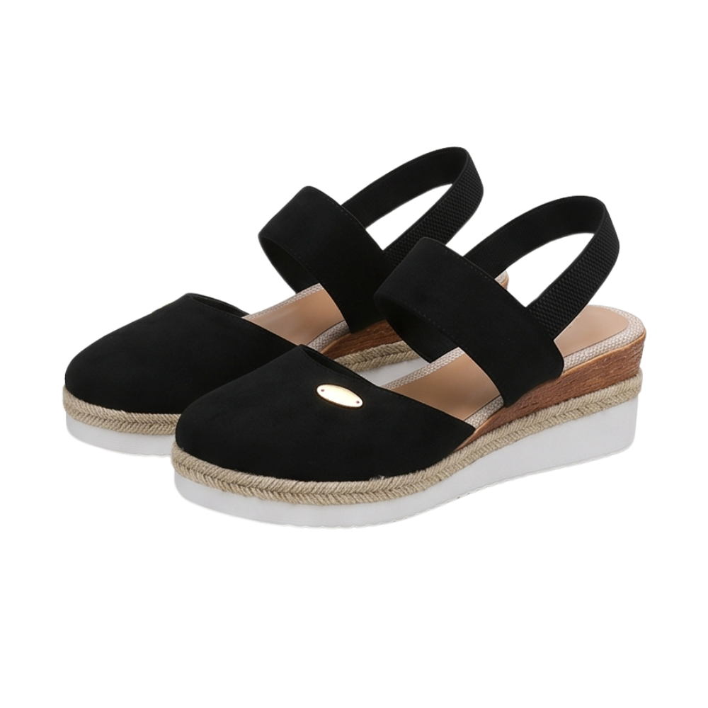 Stepwell™ – Cushioned Espadrille Wedge Sandals