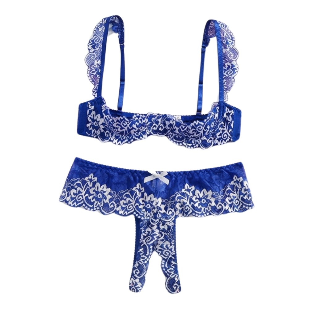 Lunaveil™ – Floral Lace Bra and Panty Set