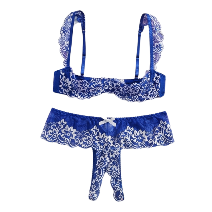 Lunaveil™ – Floral Lace Bra and Panty Set