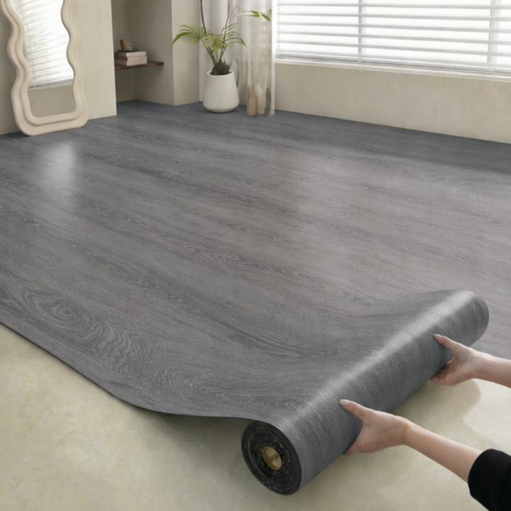 Plankly™ – Waterproof Wood-Grain Floor Roll