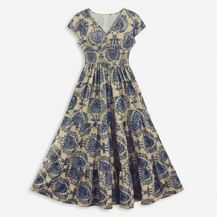 Florenza™ – Smocked Floral Maxi Dress
