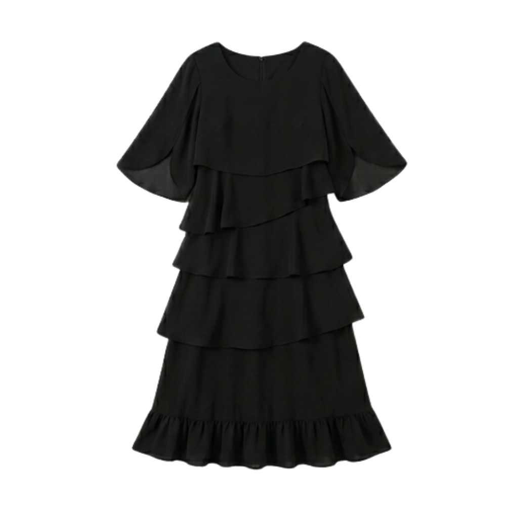 Florelle™ Elegant Layered Ruffle Dress