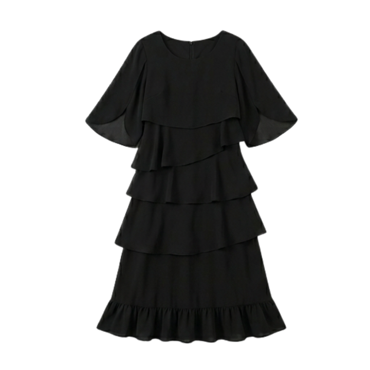 Florelle™ Elegant Layered Ruffle Dress