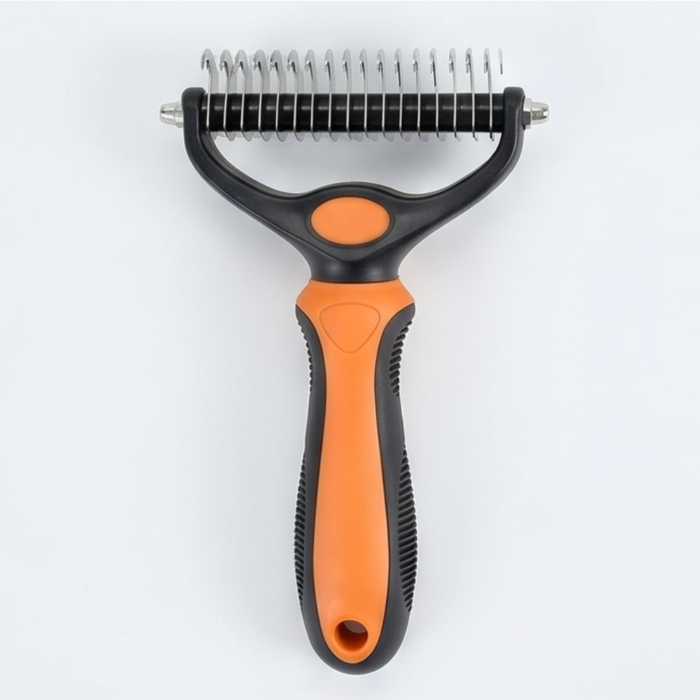 Furmela™ – Double-Sided Dematting Brush for Shedding Dogs