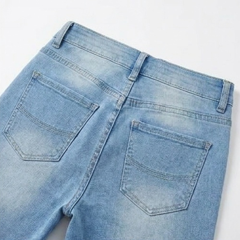 Velora™ — Slimming High-Waist Capri Jeans