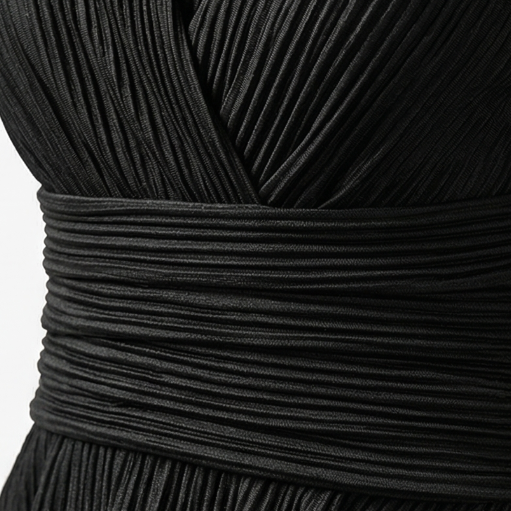Vivara™ – Pleated Peplum Set with Cinched Waist