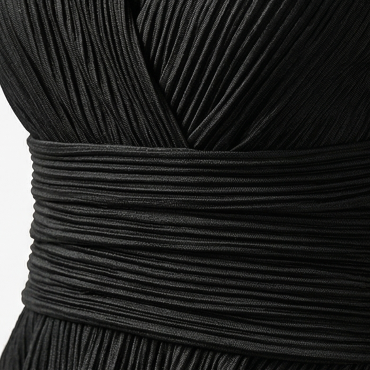 Vivara™ – Pleated Peplum Set with Cinched Waist