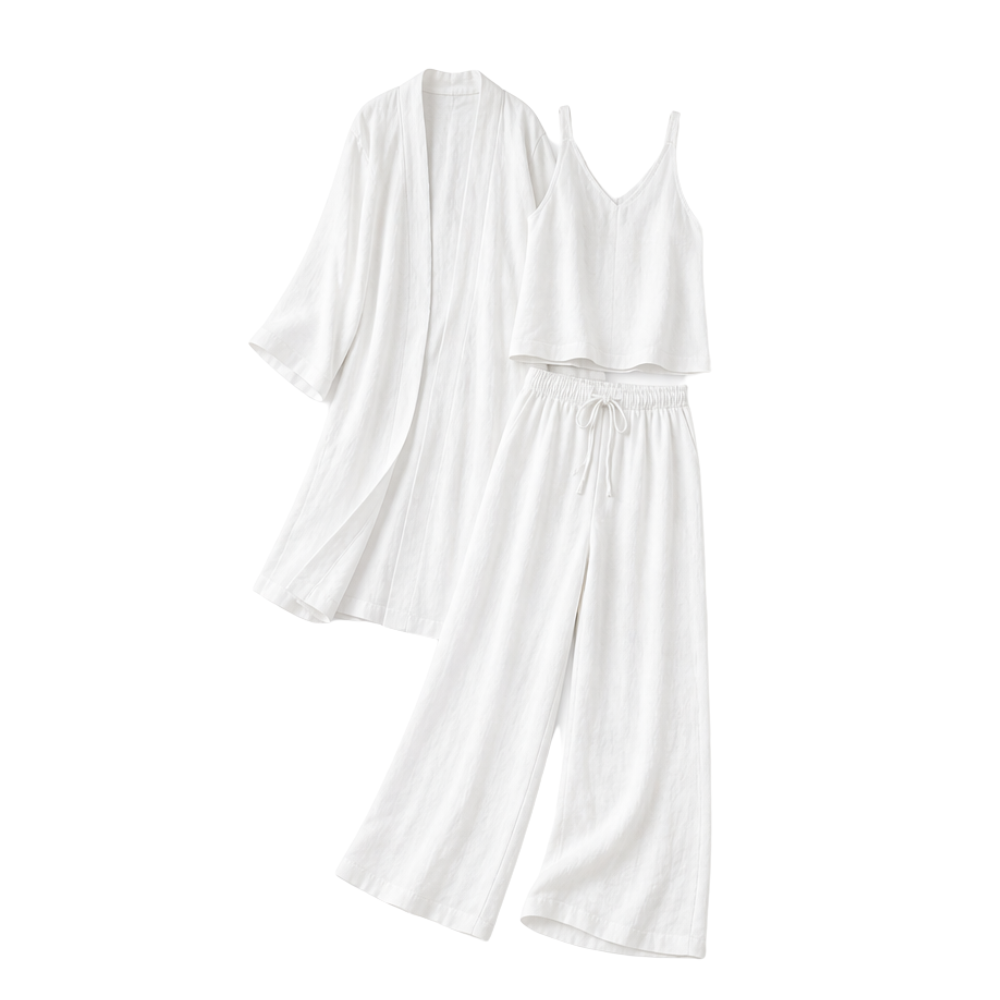 Eloria™ - Elegant 3-Piece Loungewear Set for Effortless Style