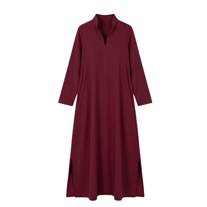 Lunavia™ - Loose Maxi Dress with Side Slits
