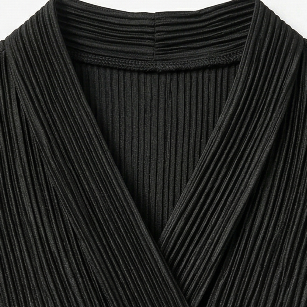 Vivara™ – Pleated Peplum Set with Cinched Waist