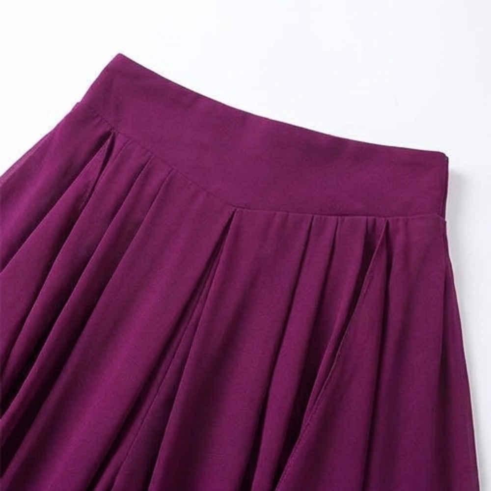 Sevella™ – High-Waist Culottes with Skirt Drape