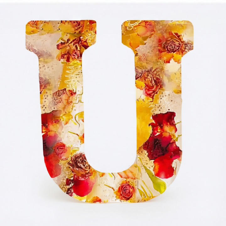 Florenza™ – Personalized Floral Resin Letter Light