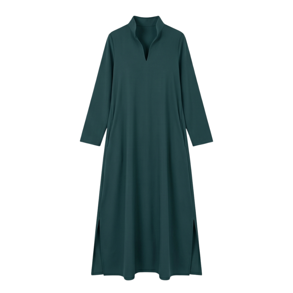 Lunavia™ - Loose Maxi Dress with Side Slits