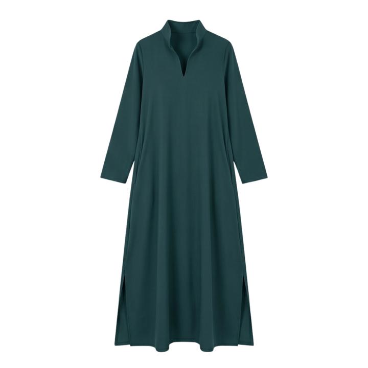 Lunavia™ - Loose Maxi Dress with Side Slits