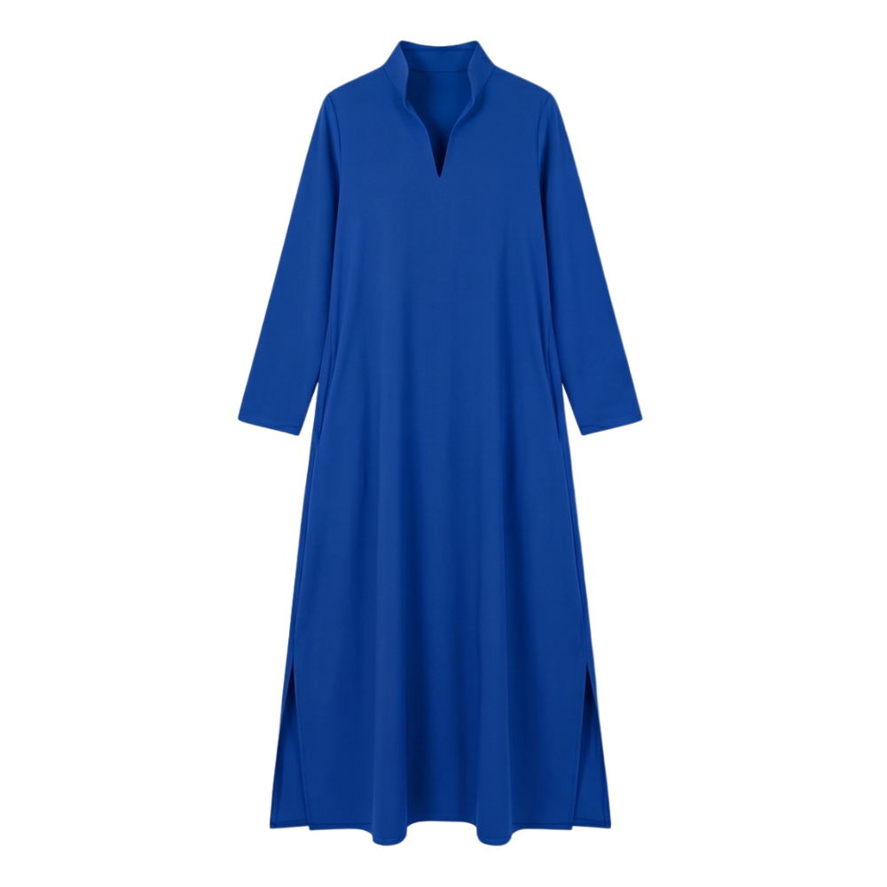 Lunavia™ - Loose Maxi Dress with Side Slits