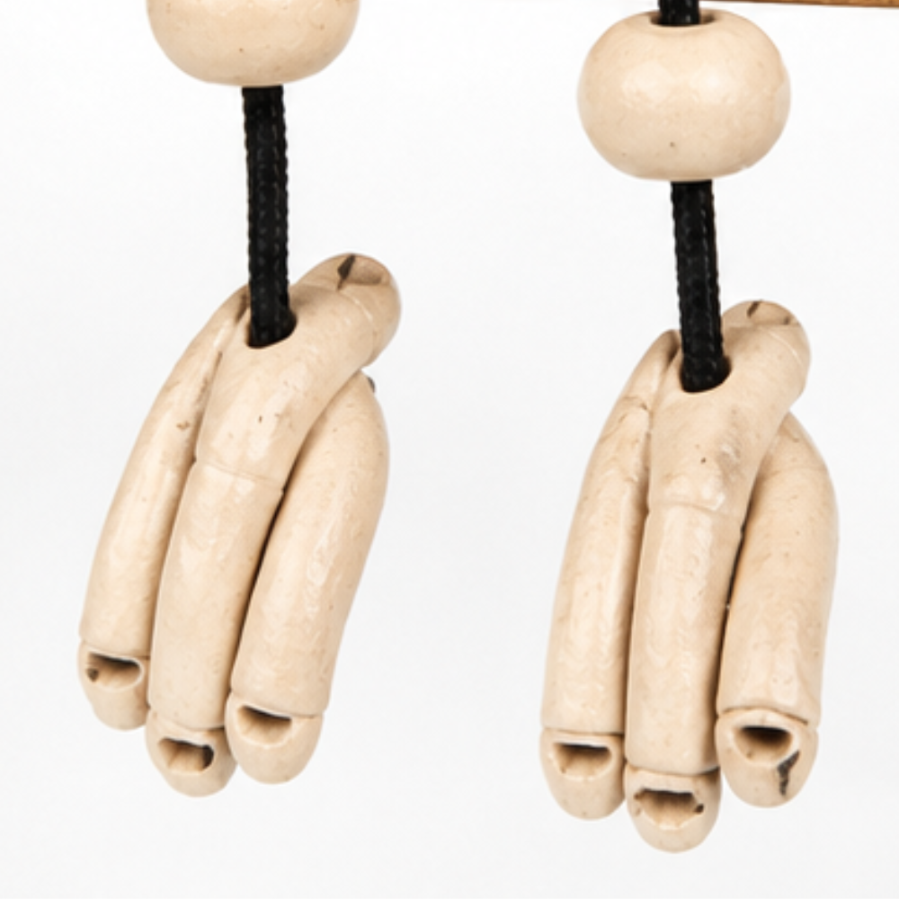 Henrietta™ – Hand-Glazed Ceramic Garden Hen with Dangling Legs