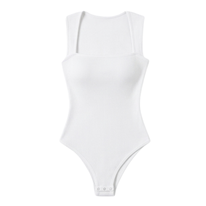Snatella™  Snatched Square Neck Bodysuit for Everyday Layering
