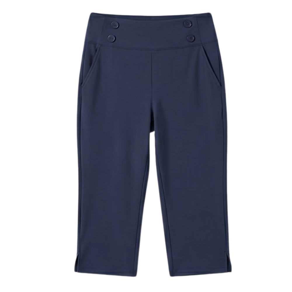 Marivella™ – High-Waist Stretch Capri Pants