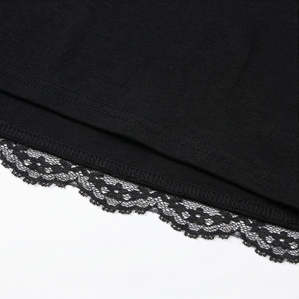Lacelle™ – Sheer Floral Lace Sleeve Top