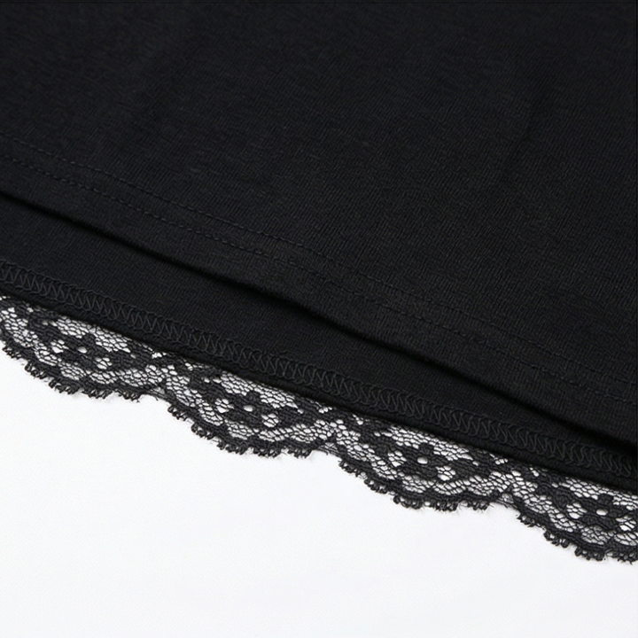 Lacelle™ – Sheer Floral Lace Sleeve Top