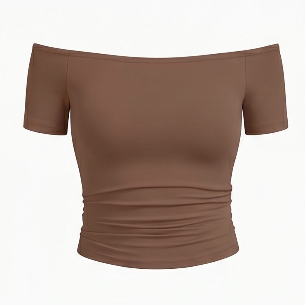 Velora Off-Shoulder Slim Fit Top