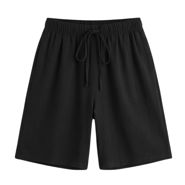 Lumera™ – Wide-Leg Drawstring Shorts with Smocked Waist
