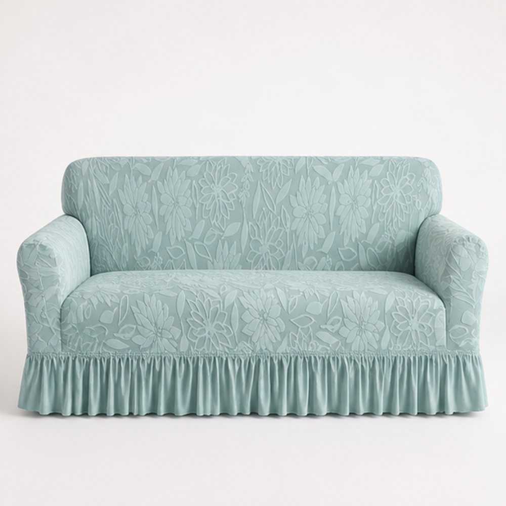 Snugstay – Non-Slip Jacquard Ruffle Skirt Sofa Cover