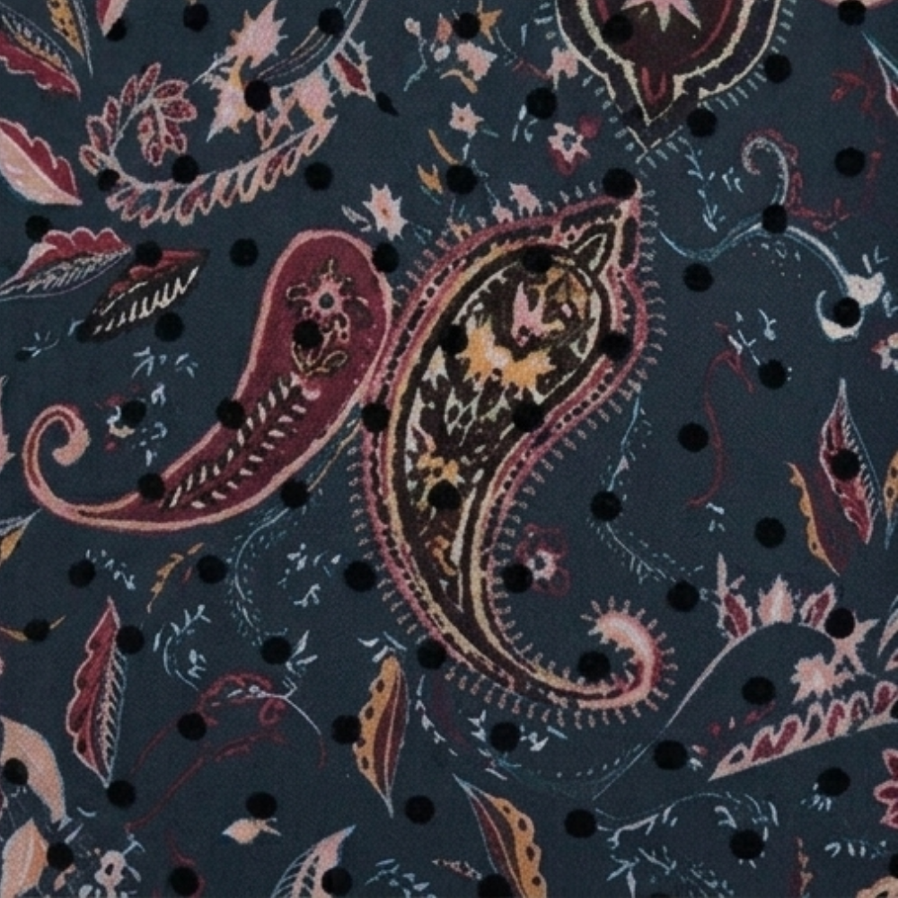 Floressa™ – Tiered Chiffon Paisley Dress