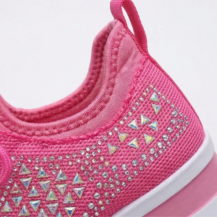 Stellara™ – Rhinestone Wedge Sneakers for Women