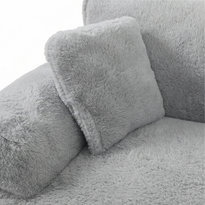 Pawlura™ – Plush Pet Sofa with Washable Cover