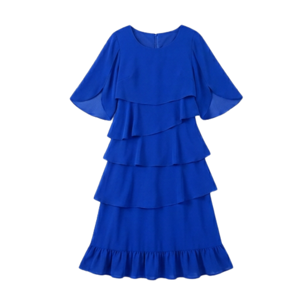 Florelle™ Elegant Layered Ruffle Dress